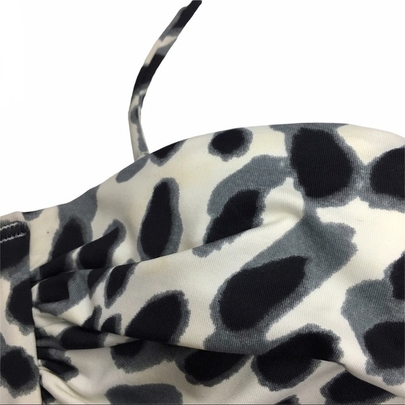 VICTORIA’S SECRET Bikini Top Halter Tie Neck Animal Print Leopard Cheetah 32B - Picture 8 of 15